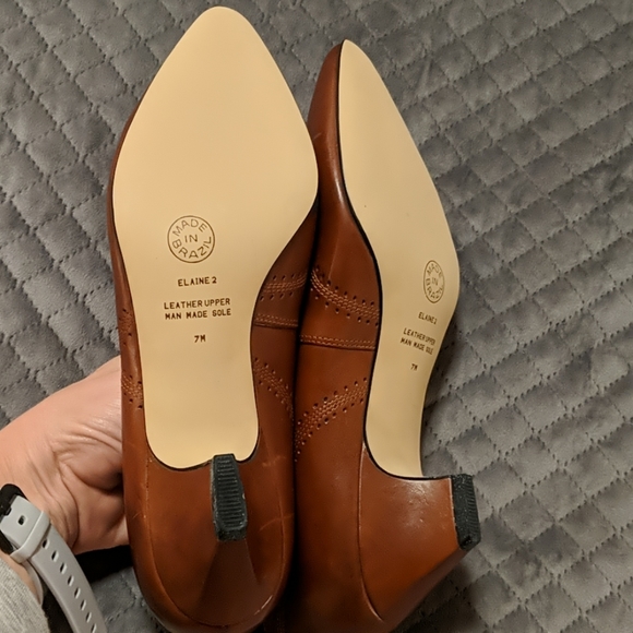 glorius Shoes Vintage Brown Leather Kitten Heel Poshmark